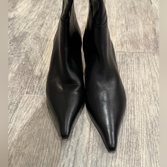 NEW Aeyde black leather Zazie kitten heel knee high boots - Picture 5 of 8